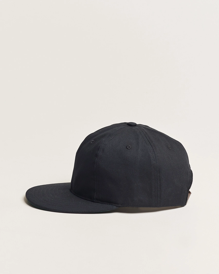 Men | Ebbets Field Flannels Made in USA Unlettered Cotton Cap Black | Ebbets Field Flannels | Made in USA Unlettered Cotton Cap Black
