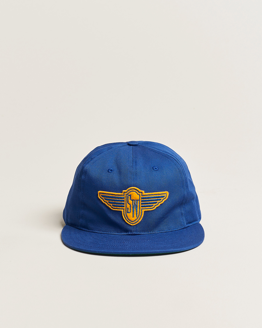 Men | Ebbets Field Flannels Made in USA Stewart-Warner 1930 Vintage Cap Blue | Ebbets Field Flannels | Made in USA Stewart-Warner 1930 Vintage Cap Blue