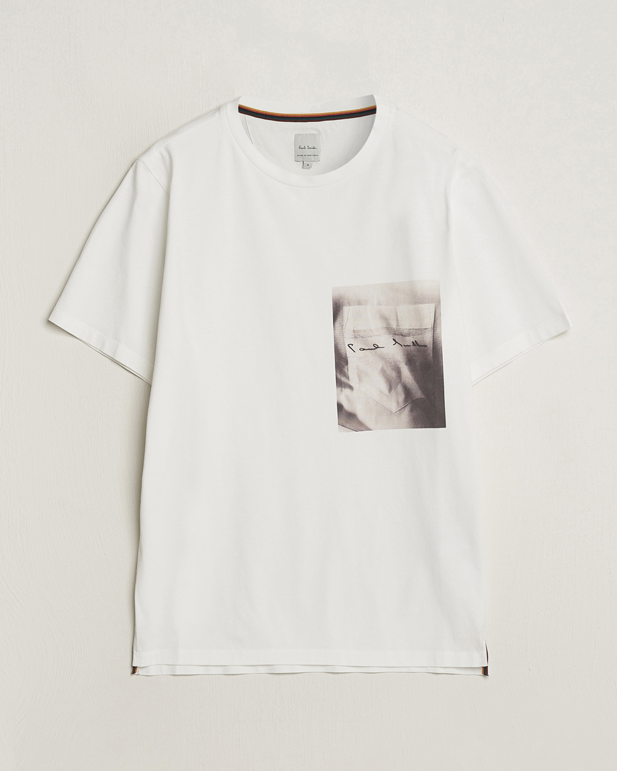 Men | T-Shirts | Paul Smith | Organic Cotton Printed T-Shirt White
