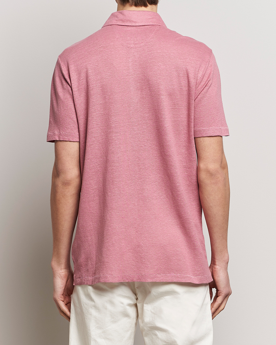 Men | Polo Shirts | Paul Smith | Linen Polo Pink