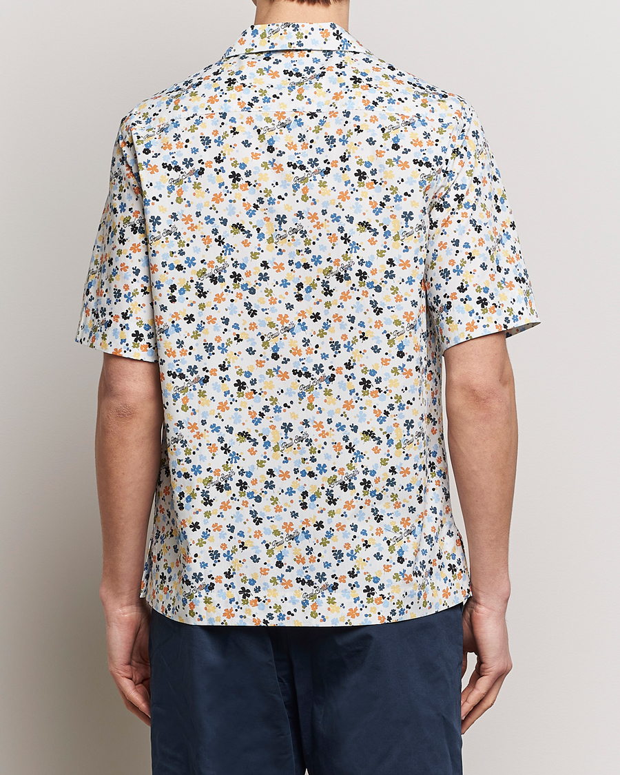 Men | Shirts | Paul Smith | Printed Flower Resort Short Sleeve Shirt White