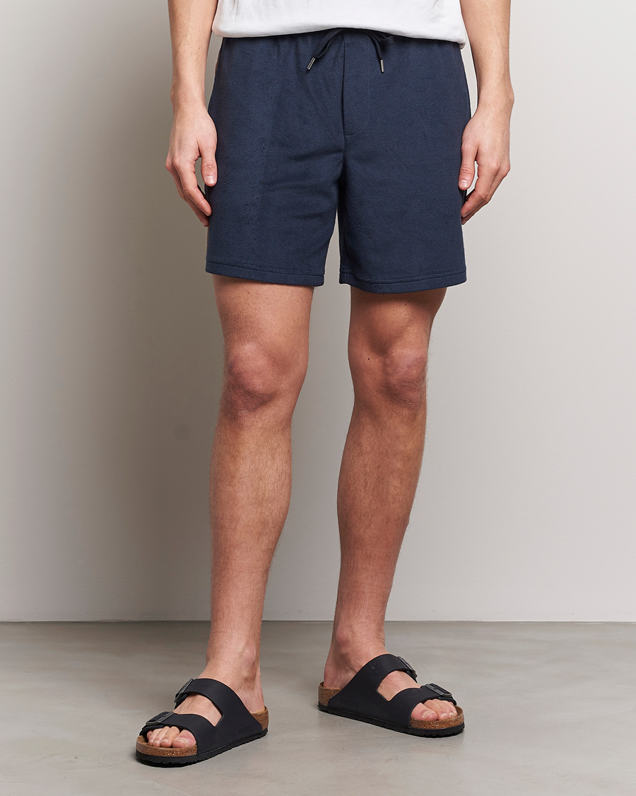 Men | Shorts | Paul Smith | Stripe Towelling Shorts Navy