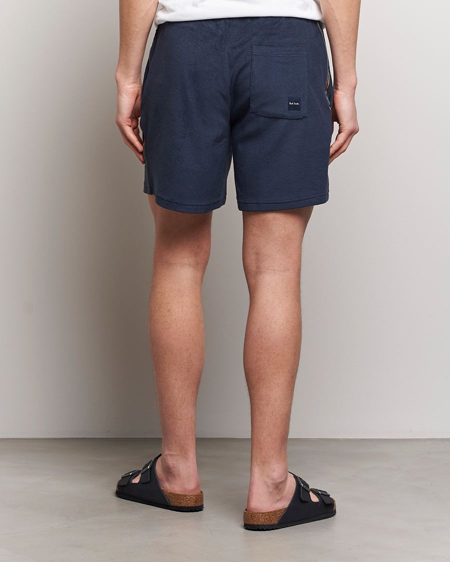 Men | Shorts | Paul Smith | Stripe Towelling Shorts Navy