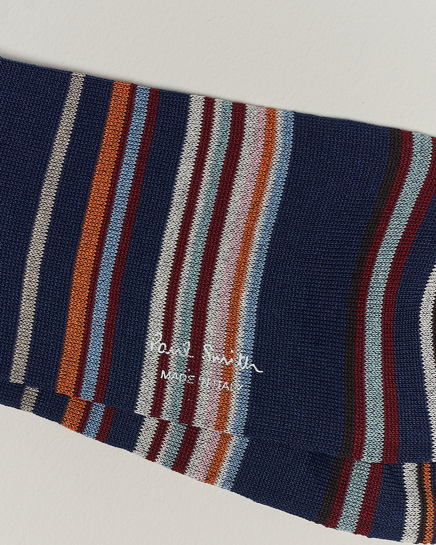 Men | Underwear & Socks | Paul Smith | Flavio Signature Stripe Socks Blue