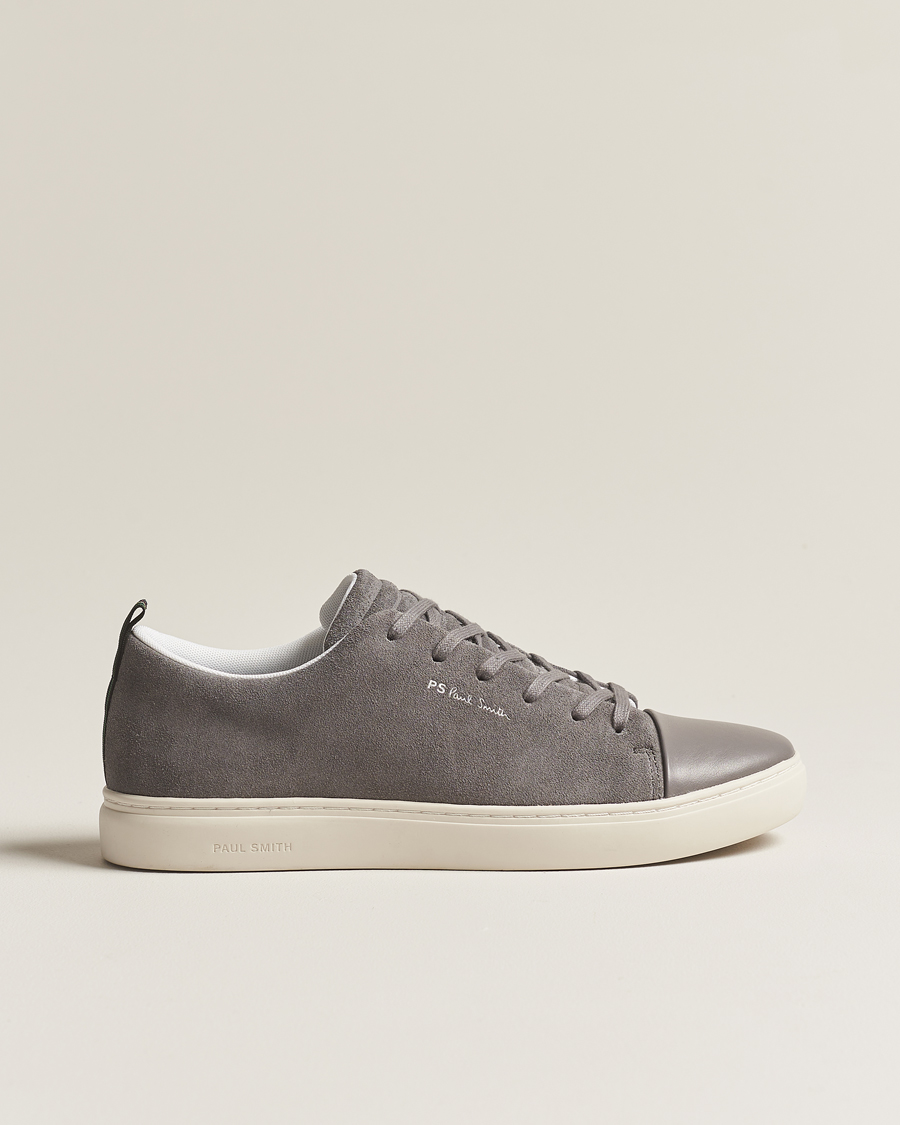 Men | PS Paul Smith Lee Cap Toe Suede Sneaker Grey | PS Paul Smith | Lee Cap Toe Suede Sneaker Grey
