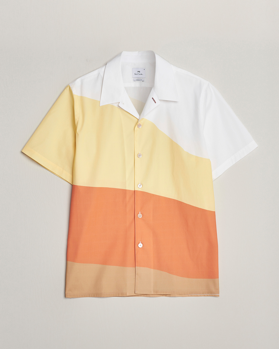 Men | Shirts | PS Paul Smith | Blocksstriped Resort Short Sleeve Shirt Multi