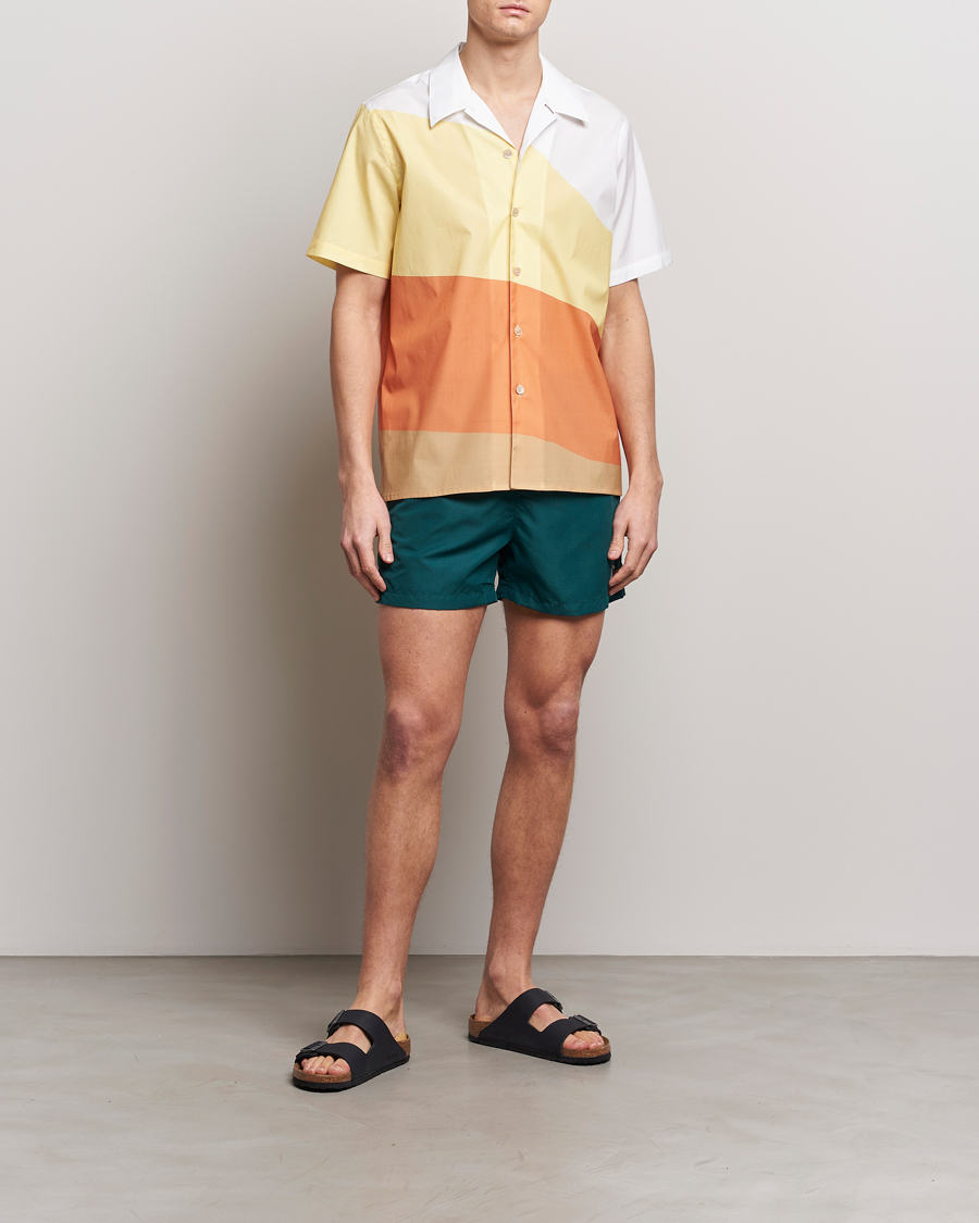 Men | Shirts | PS Paul Smith | Blocksstriped Resort Short Sleeve Shirt Multi