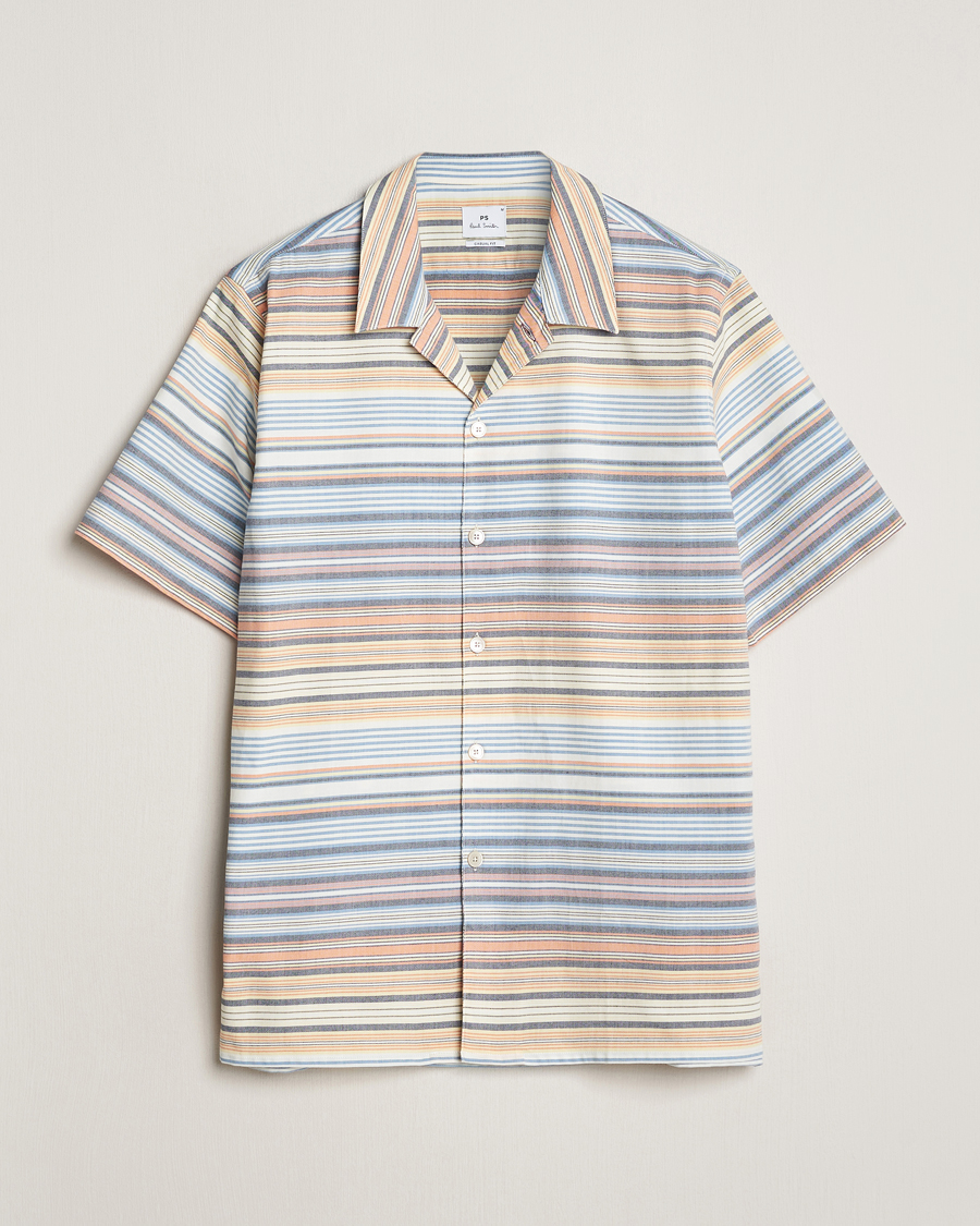 Men | Shirts | PS Paul Smith | Striped Resort Short Sleeve Shirt Multi