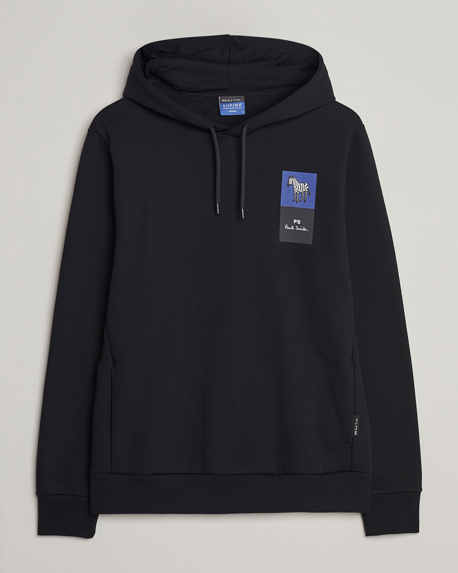 Men | Sweaters & Knitwear | PS Paul Smith | Zebra Hoodie Black