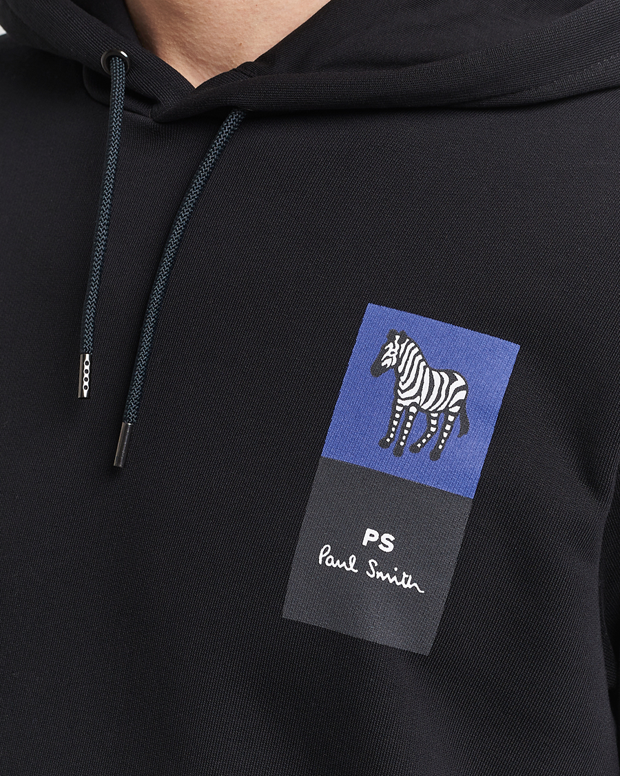 Men | Sweaters & Knitwear | PS Paul Smith | Zebra Hoodie Black