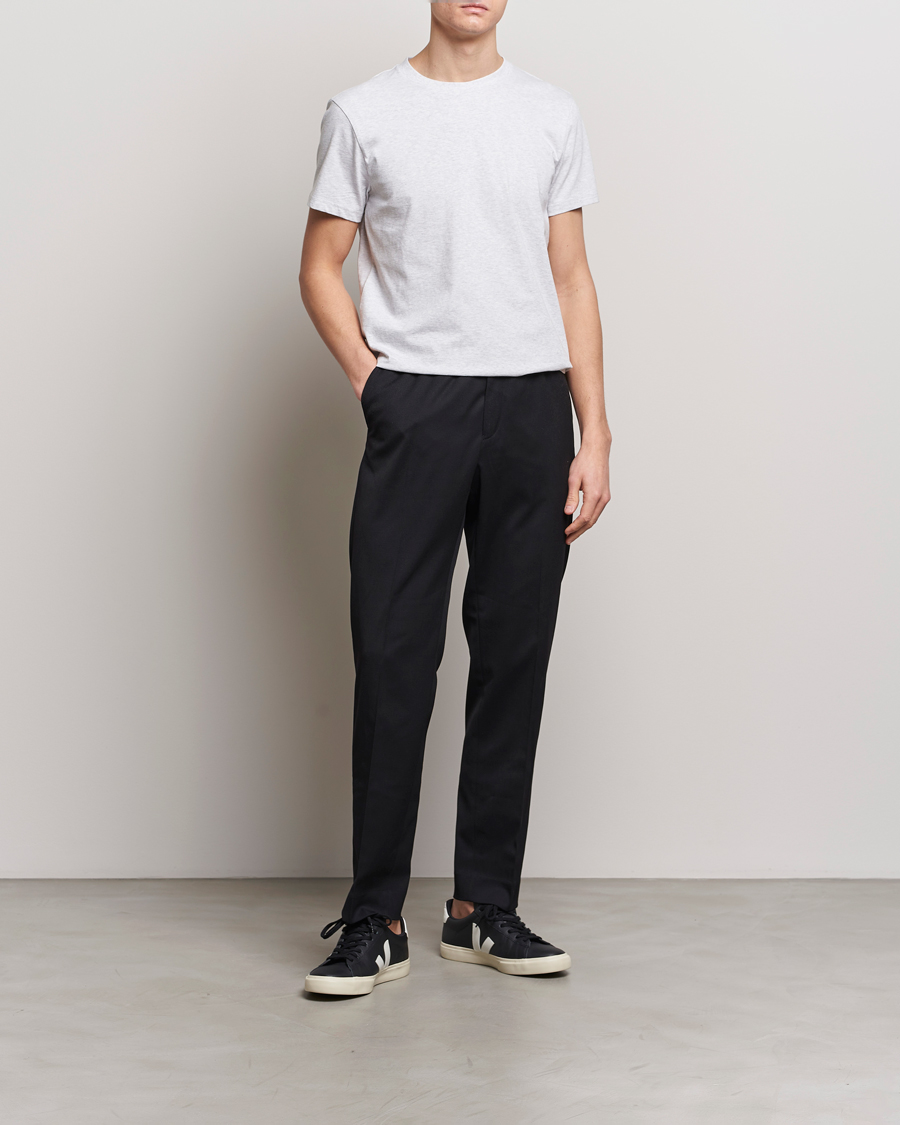 Men | T-Shirts | Bread & Boxers | Crew Neck Regular T-Shirt Light Grey Melange