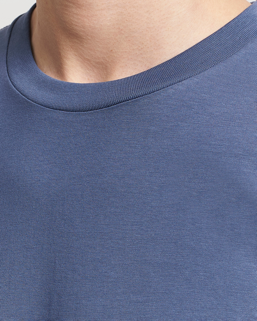 Men | T-Shirts | Bread & Boxers | Crew Neck Regular T-Shirt Denim Blue