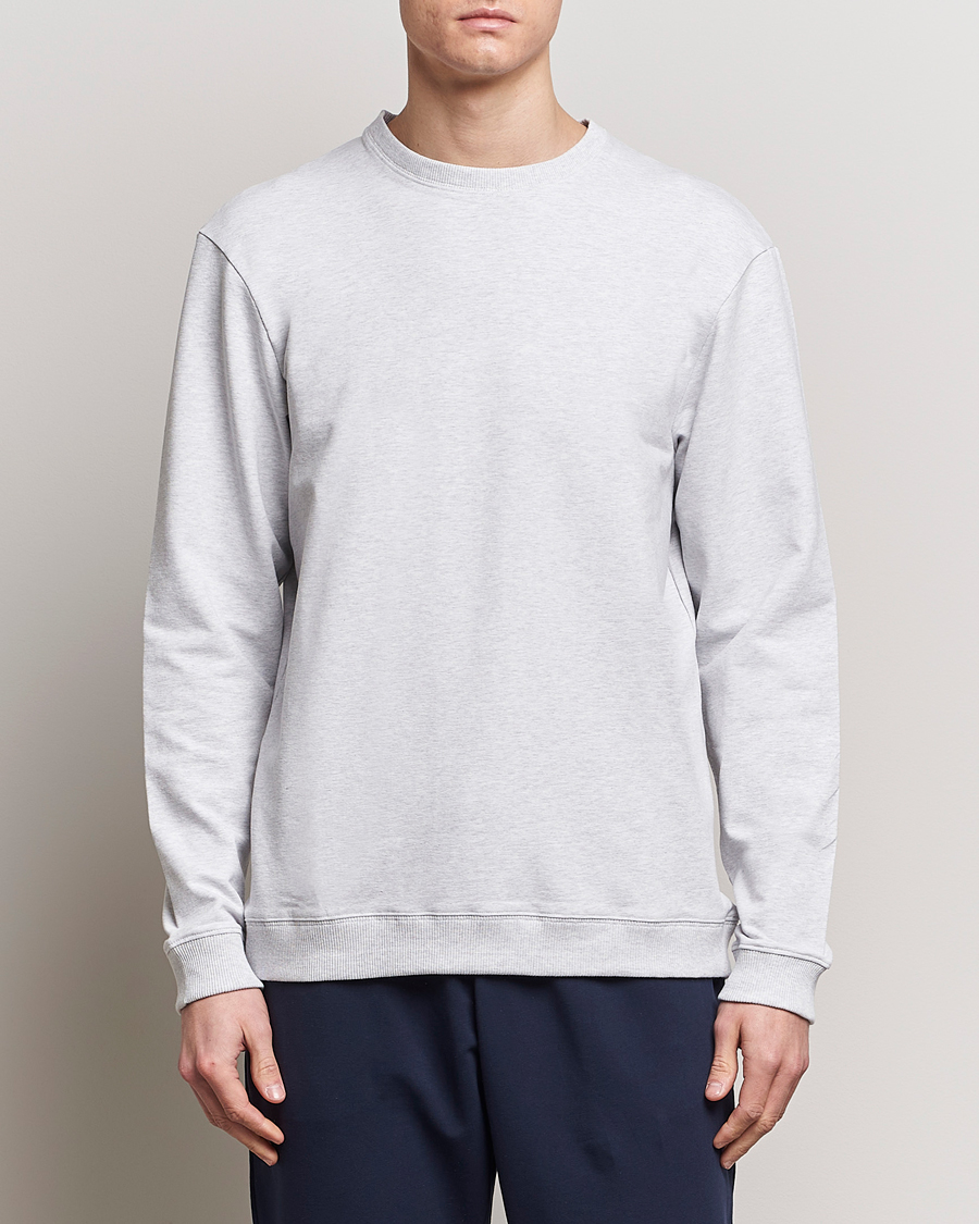 Herre |  | Bread & Boxers | Loungewear Crew Neck Sweatshirt Light Grey Melange