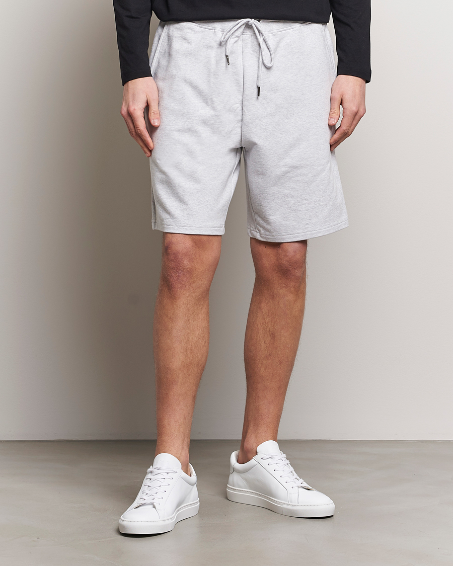 Men |  | Bread & Boxers | Loungewear Shorts Light Grey Melange