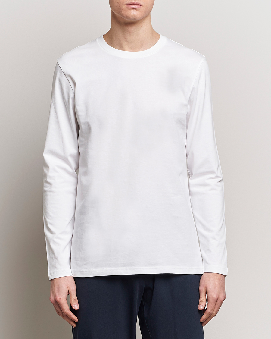 Men | Long Sleeve T-shirts | Bread & Boxers | Long Sleeve T-Shirt White