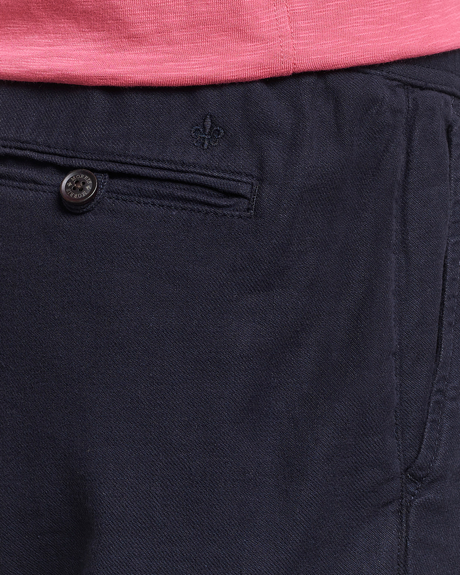 Men | Trousers | Morris | Fenix Linen Slacks Blue