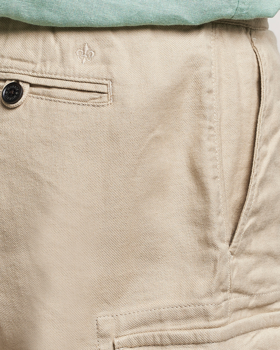 Men | Shorts | Morris | Cargo Linen Shorts Khaki