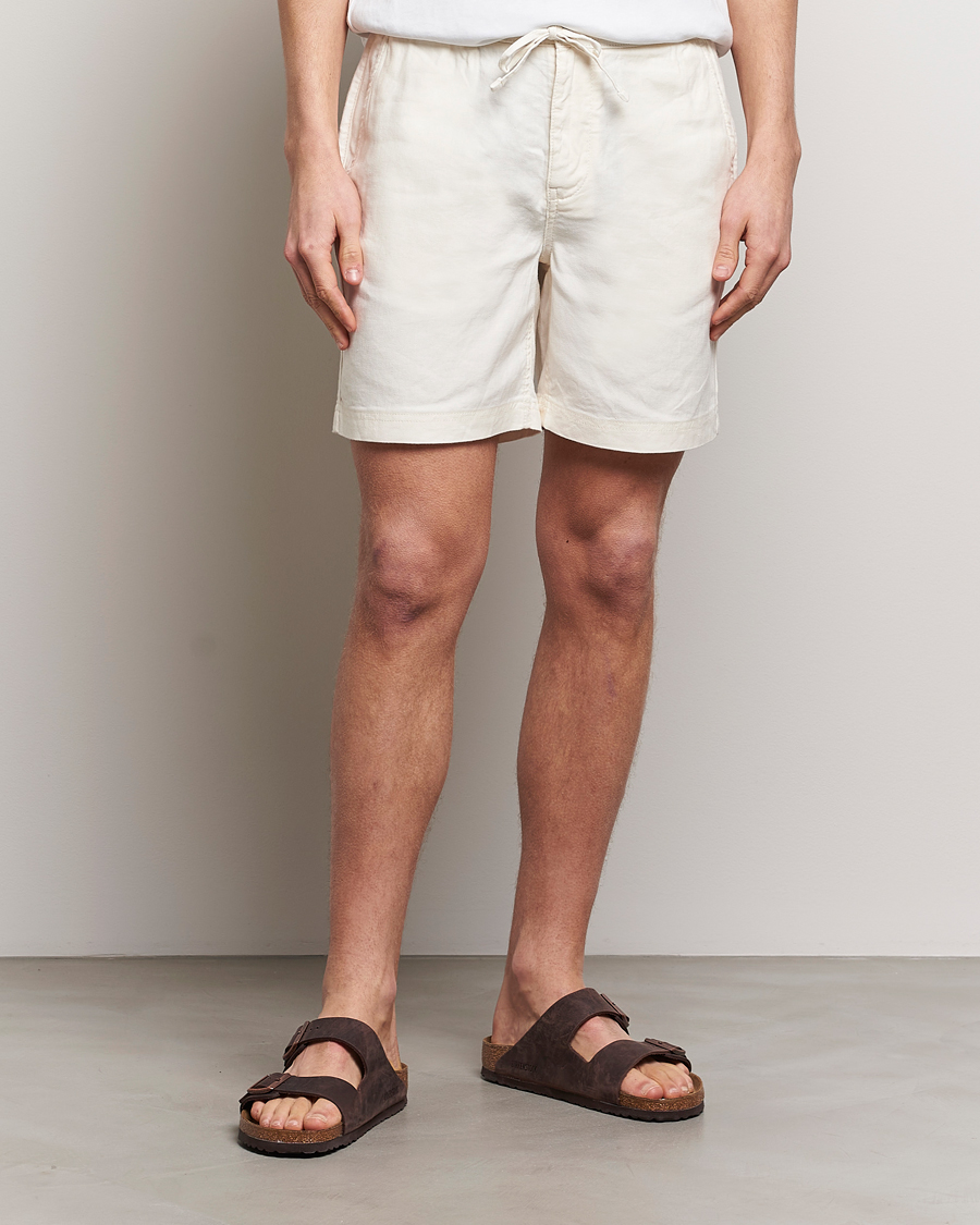 Men | Shorts | Morris | Fenix Linen Shorts Off White