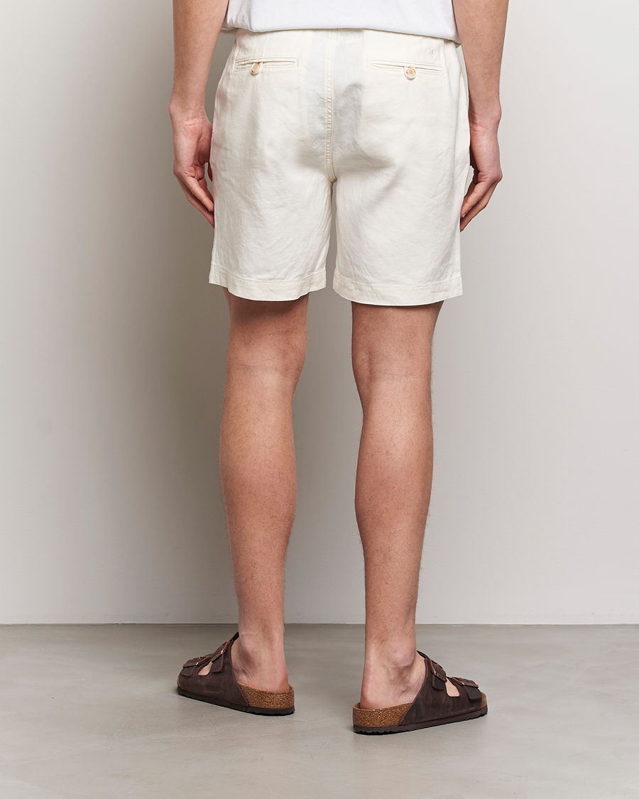 Men | Shorts | Morris | Fenix Linen Shorts Off White