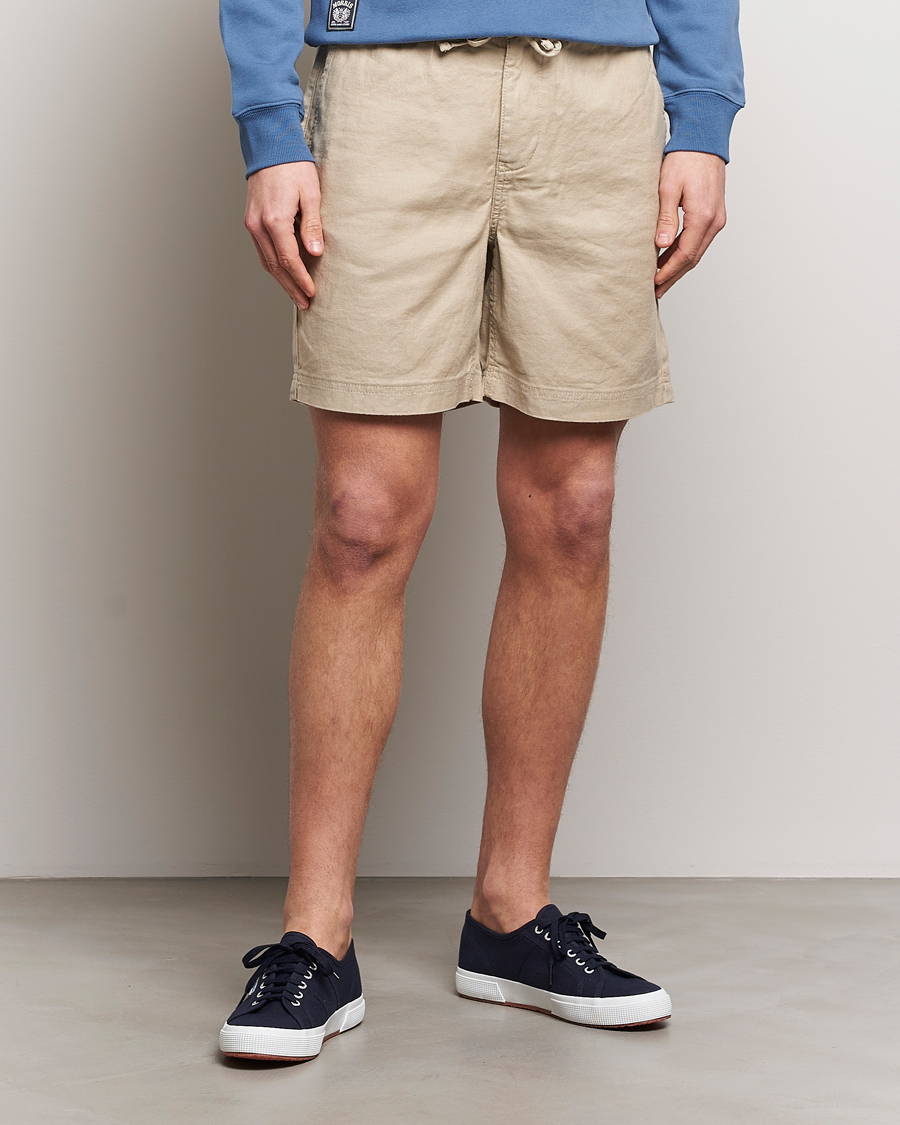 Men | Shorts | Morris | Fenix Linen Shorts Khaki