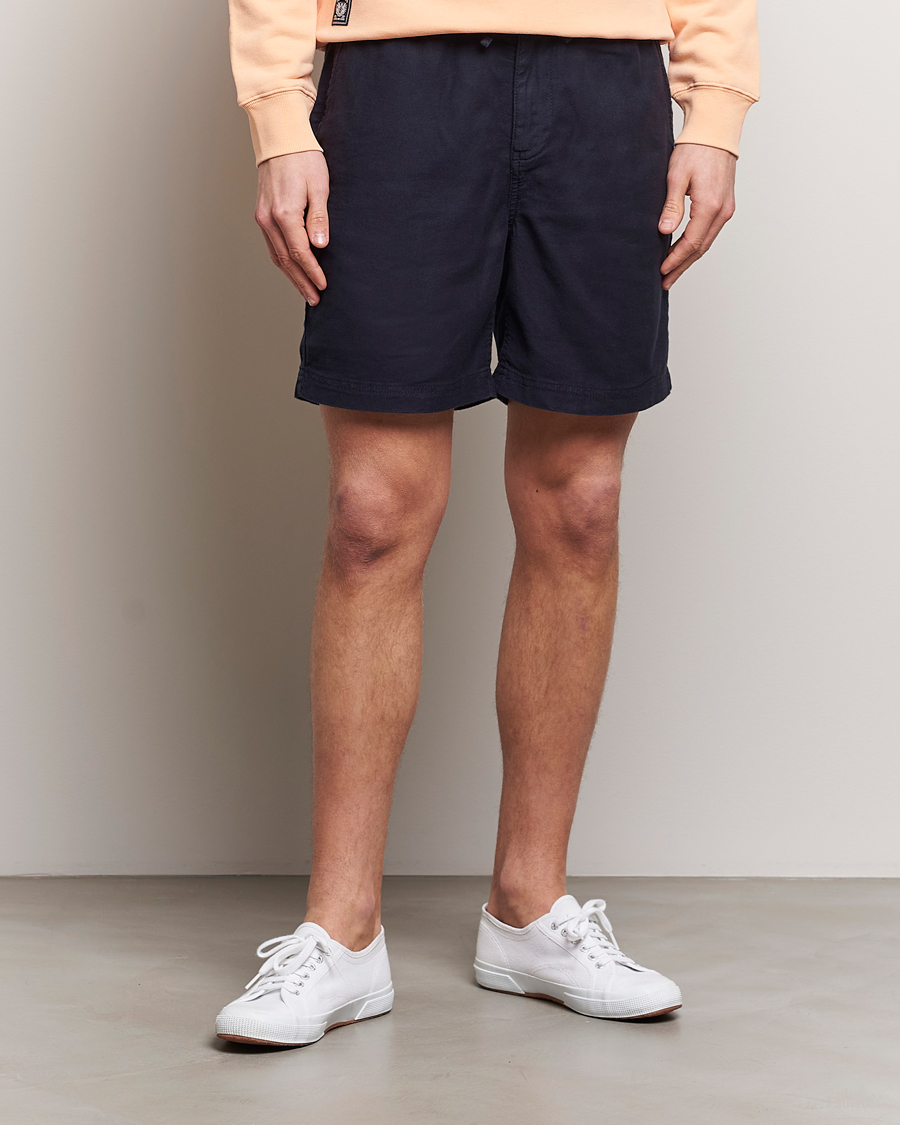 Homme |  | Morris | Fenix Linen Shorts Navy