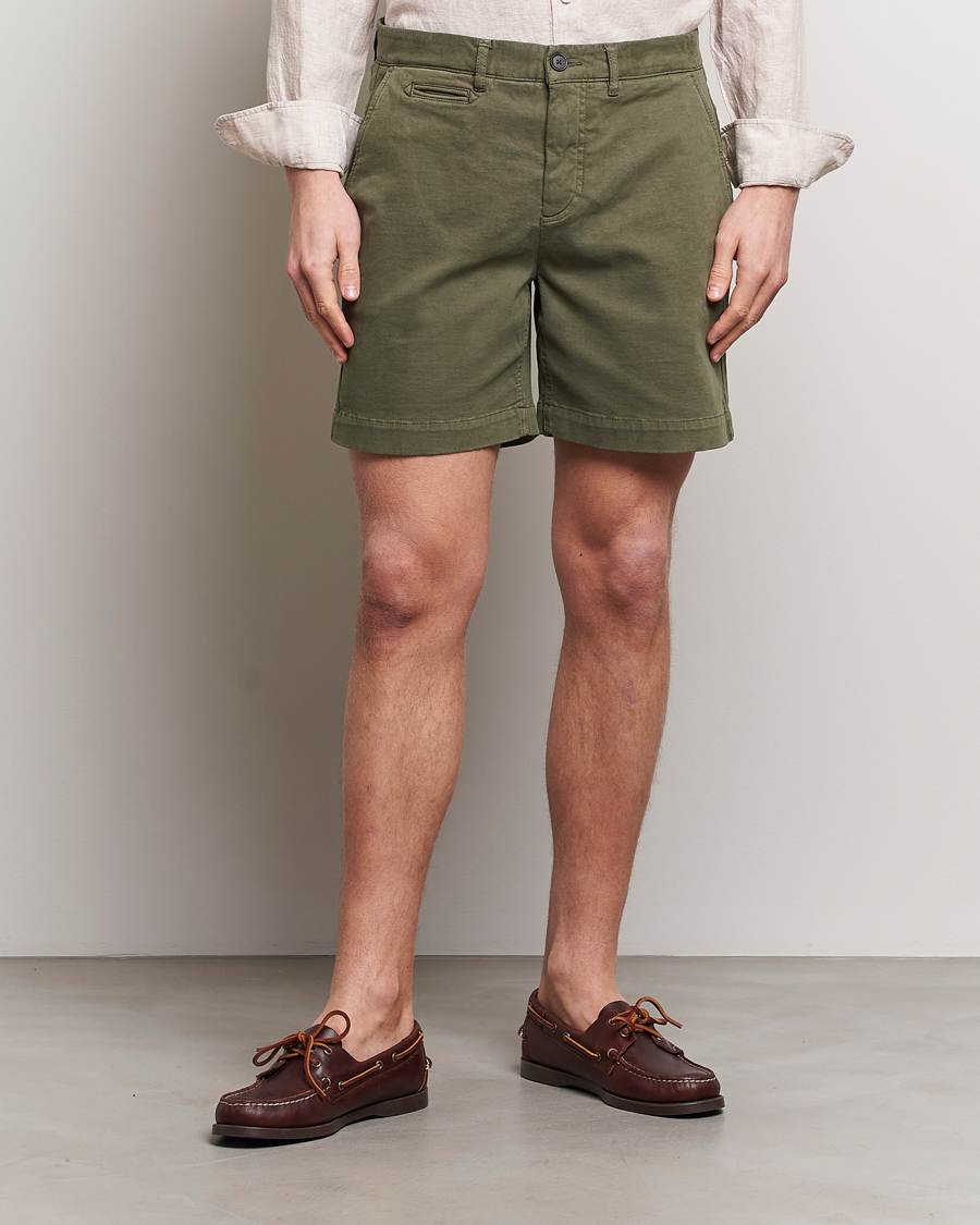 Men | Chino Shorts | Morris | Jeffrey Short Chino Shorts Olive