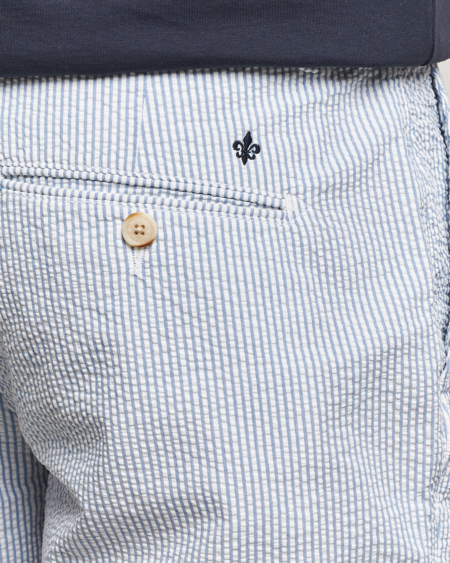 Men | Shorts | Morris | Seersucker Summer Shorts Light Blue