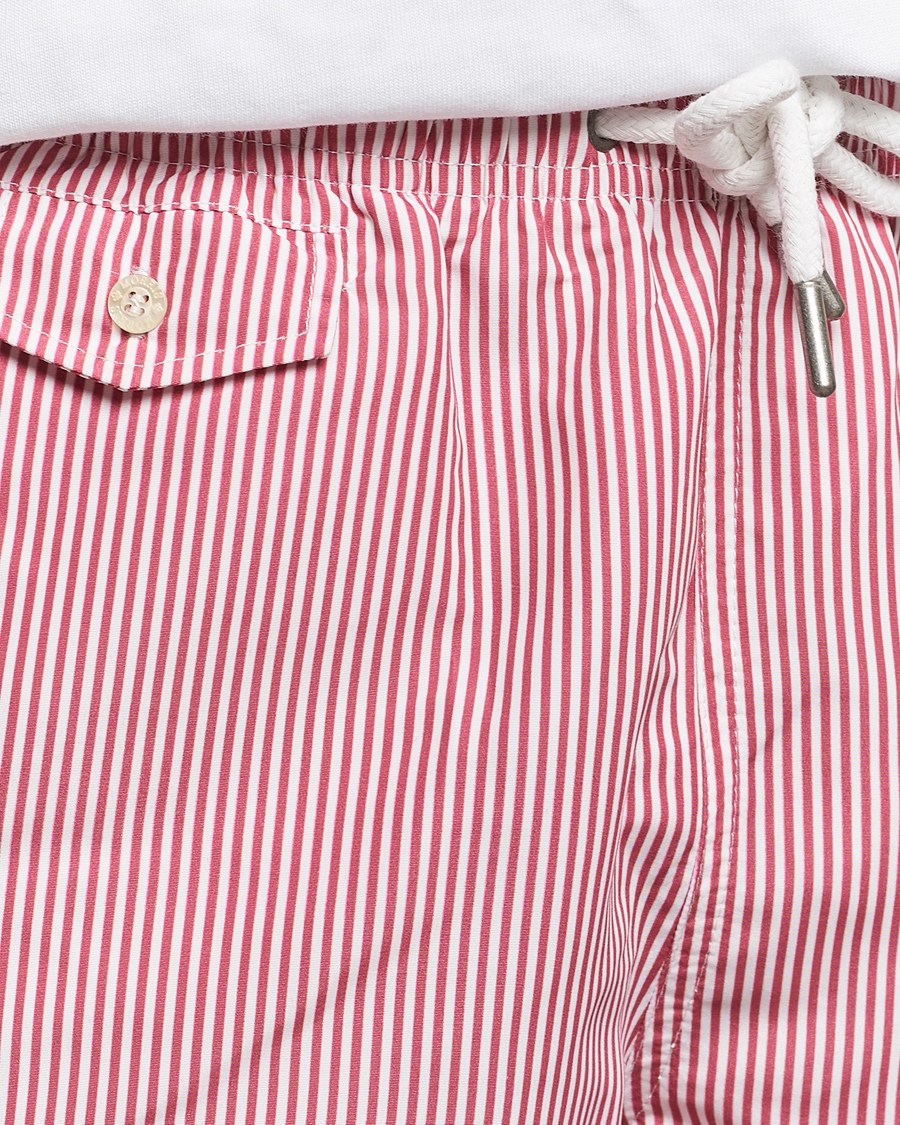 Men | Swimwear | Morris | Stripe Bathing Trunks Cerise