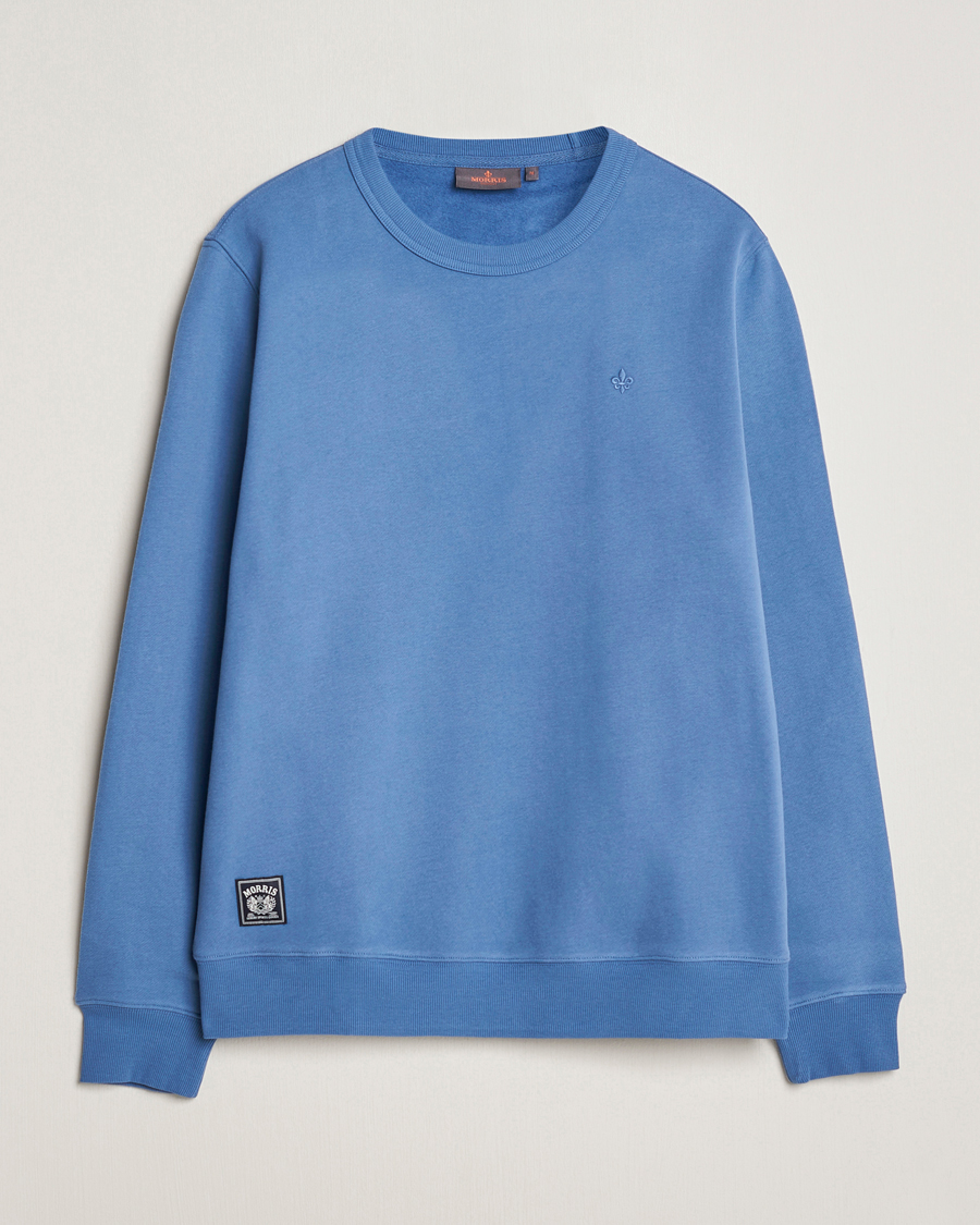 Men | Sweaters & Knitwear | Morris | Brandon Lily Sweatshirt Blue