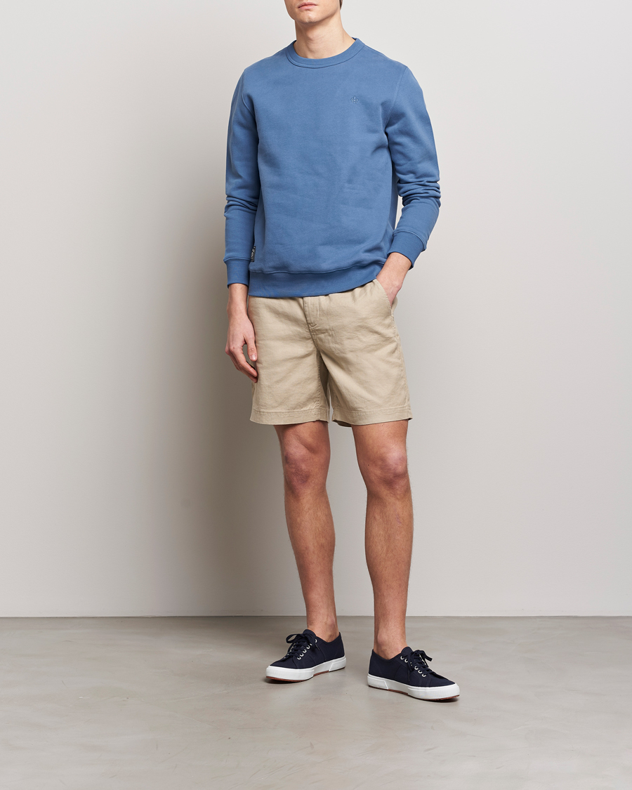 Men | Sweaters & Knitwear | Morris | Brandon Lily Sweatshirt Blue