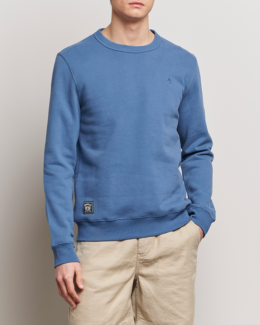 Men | Sweaters & Knitwear | Morris | Brandon Lily Sweatshirt Blue