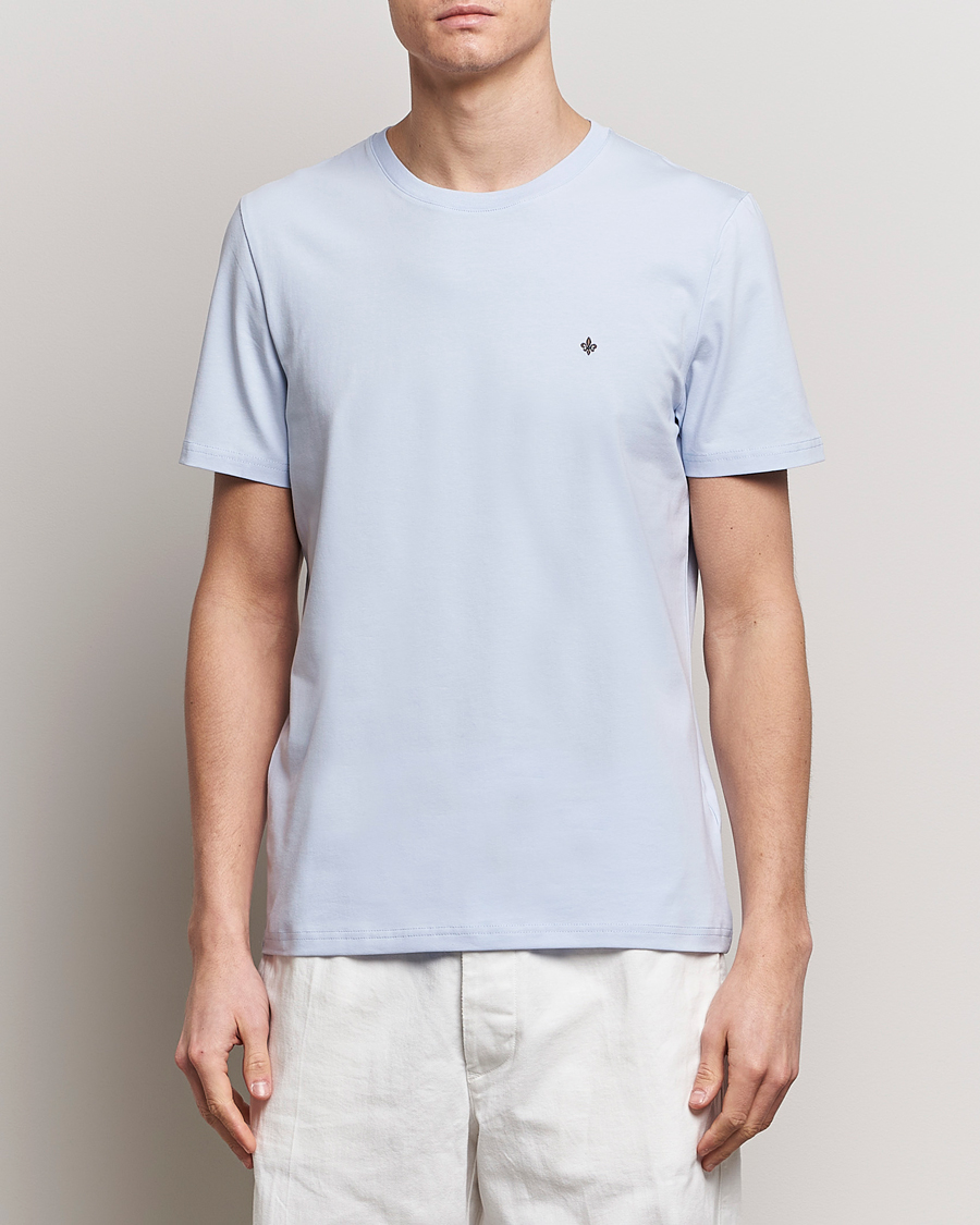 Men |  | Morris | James Crew Neck T-Shirt Light Blue