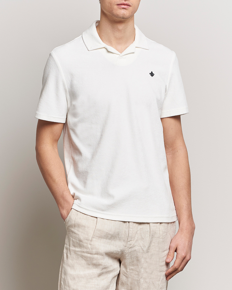 Men | Polo Shirts | Morris | Delon Terry Jersey Polo Off White