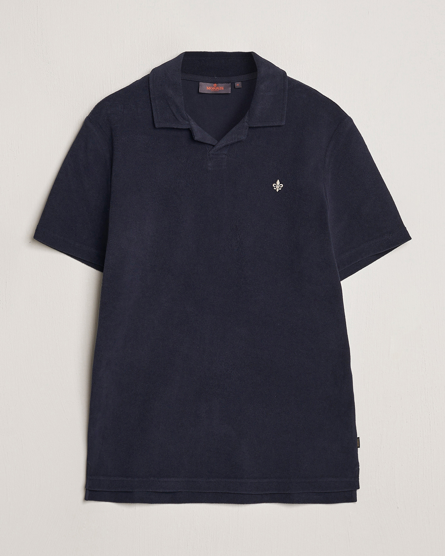 Men | Polo Shirts | Morris | Delon Terry Jersey Polo Old Blue