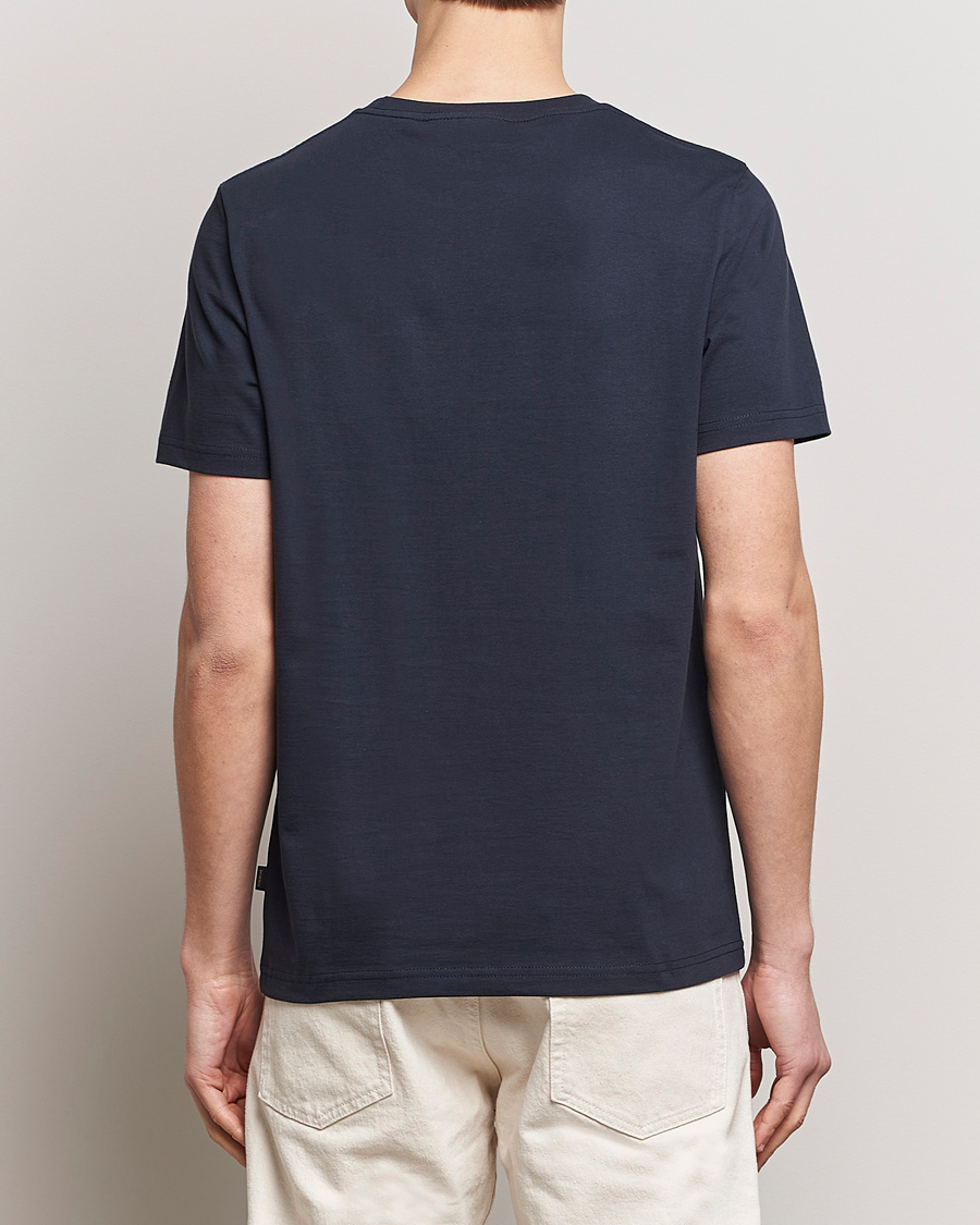 Men | T-Shirts | Morris | Crew Neck Cotton T-Shirt Old Blue