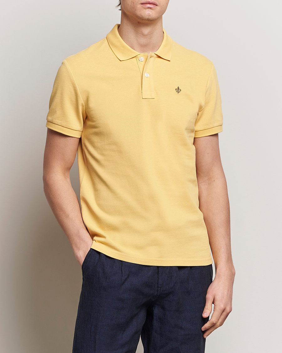 Men | Short Sleeve Polo Shirts | Morris | New Pique Yellow