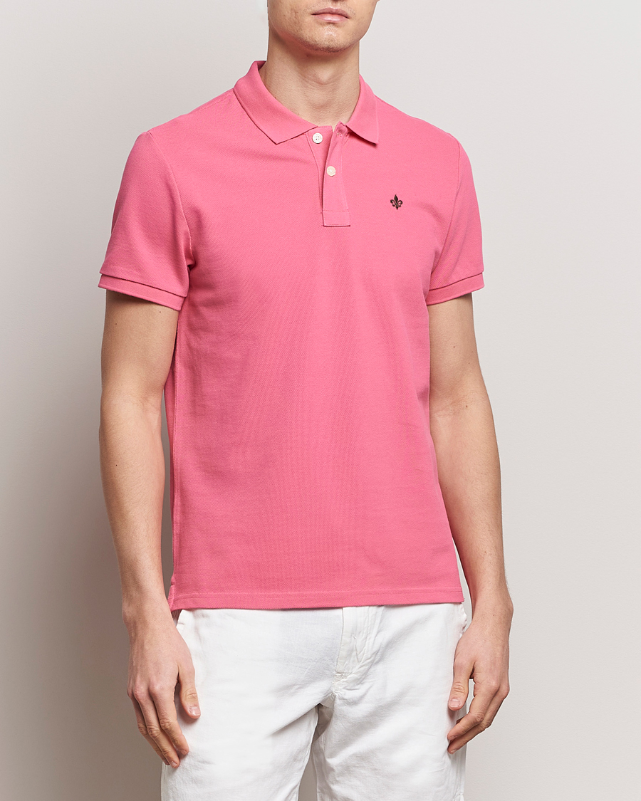 Men | Short Sleeve Polo Shirts | Morris | New Pique Cerise