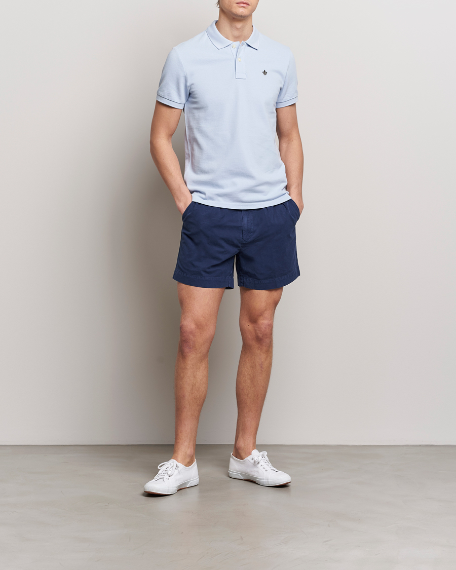 Men | Polo Shirts | Morris | New Pique Light Blue