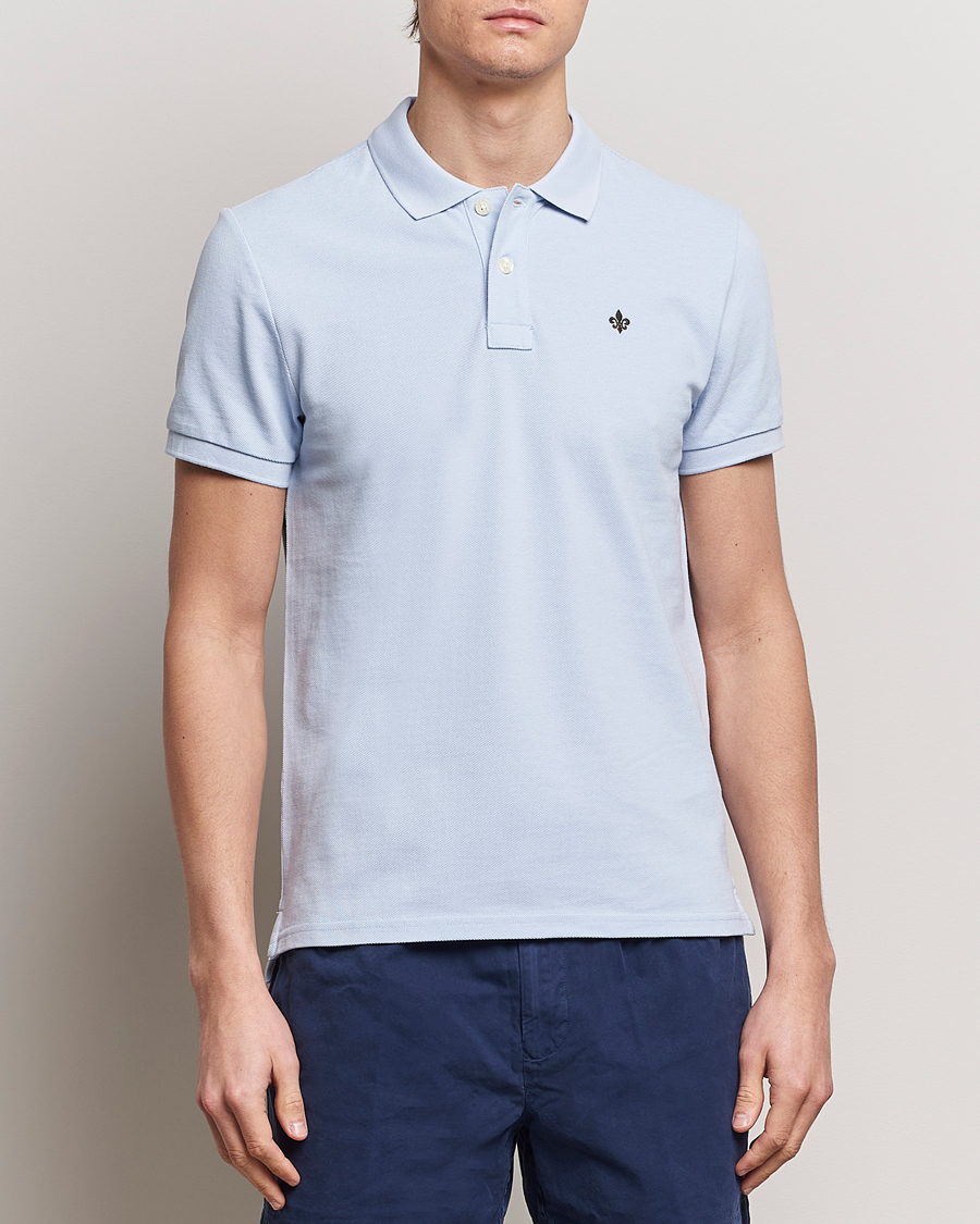 Men | Polo Shirts | Morris | New Pique Light Blue