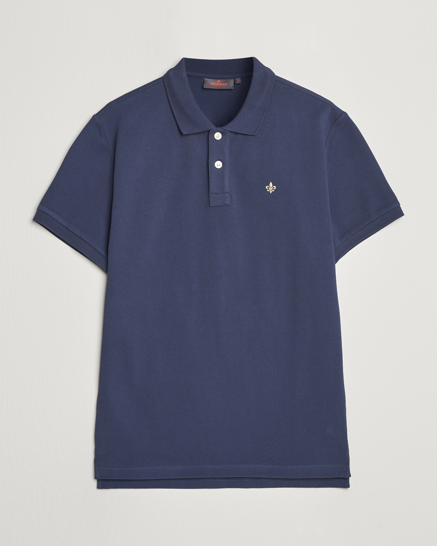 Men | Polo Shirts | Morris | New Pique Blue