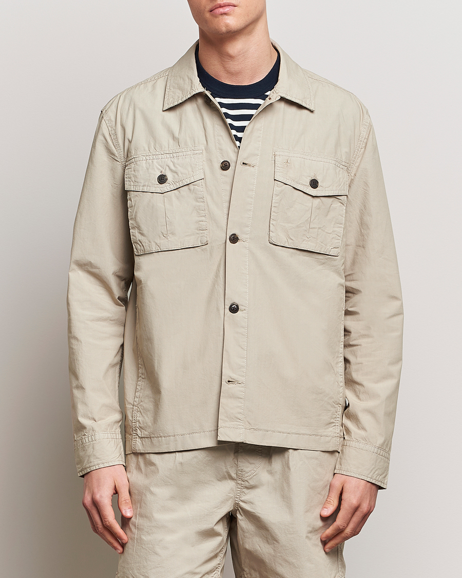 Men | Classic jackets | Morris | Harrison Cotton Shirt Jacket Khaki