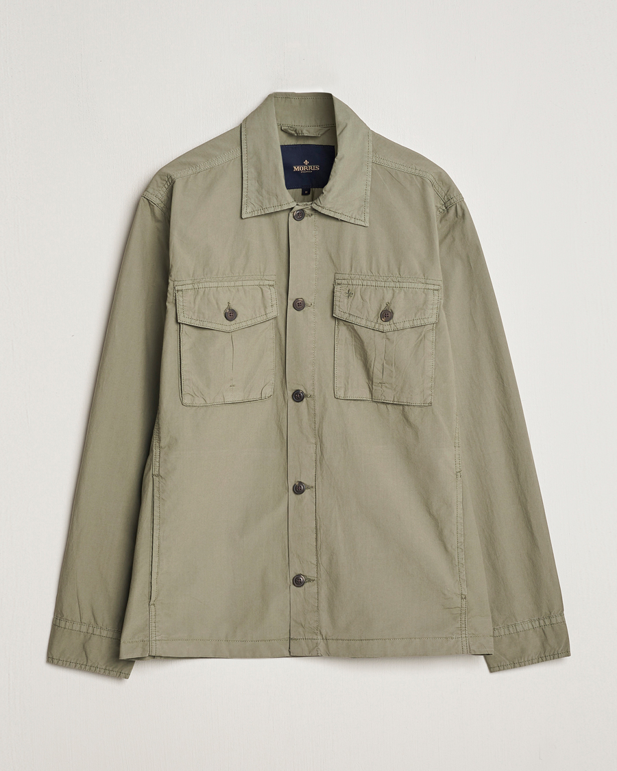 Men | Coats & Jackets | Morris | Harrison Cotton Shirt Jacket Green