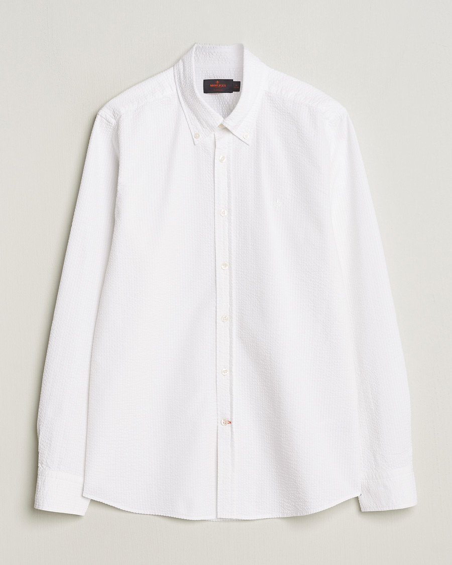 Carter Oxford Seersucker Shirt - White