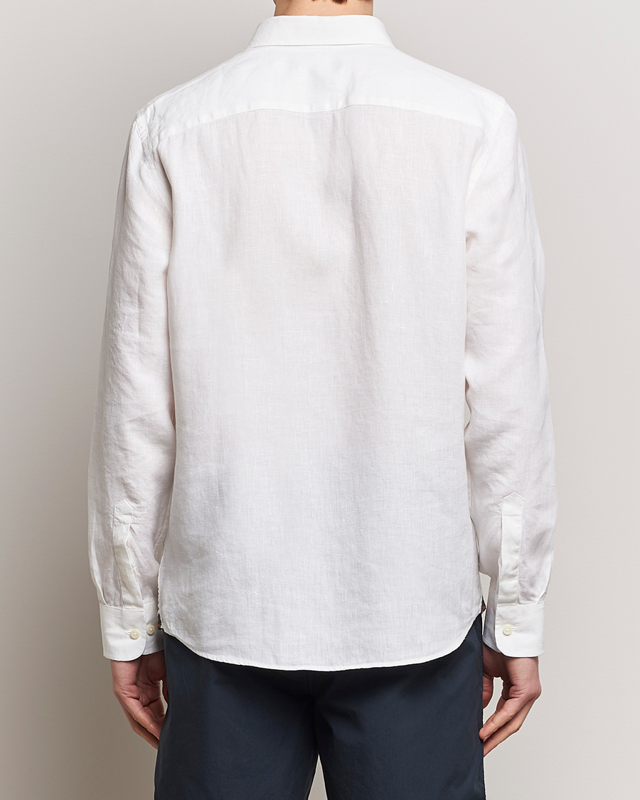 Men | Shirts | Morris | Douglas Button Down Linen Shirt White