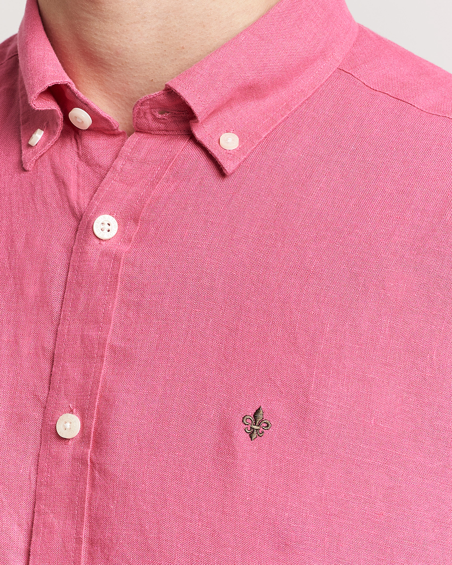 Men | Shirts | Morris | Douglas Linen Button Down Shirt Cerise