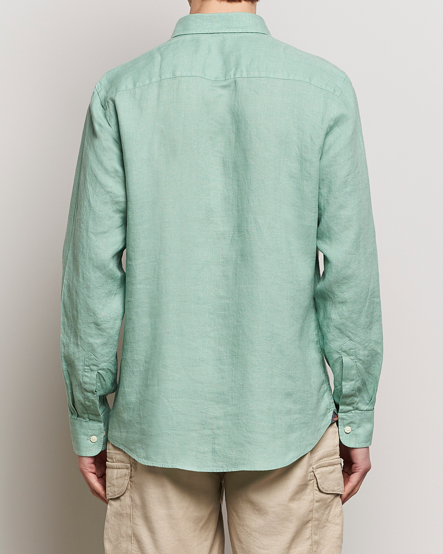 Men | Shirts | Morris | Douglas Linen Button Down Shirt Light Green