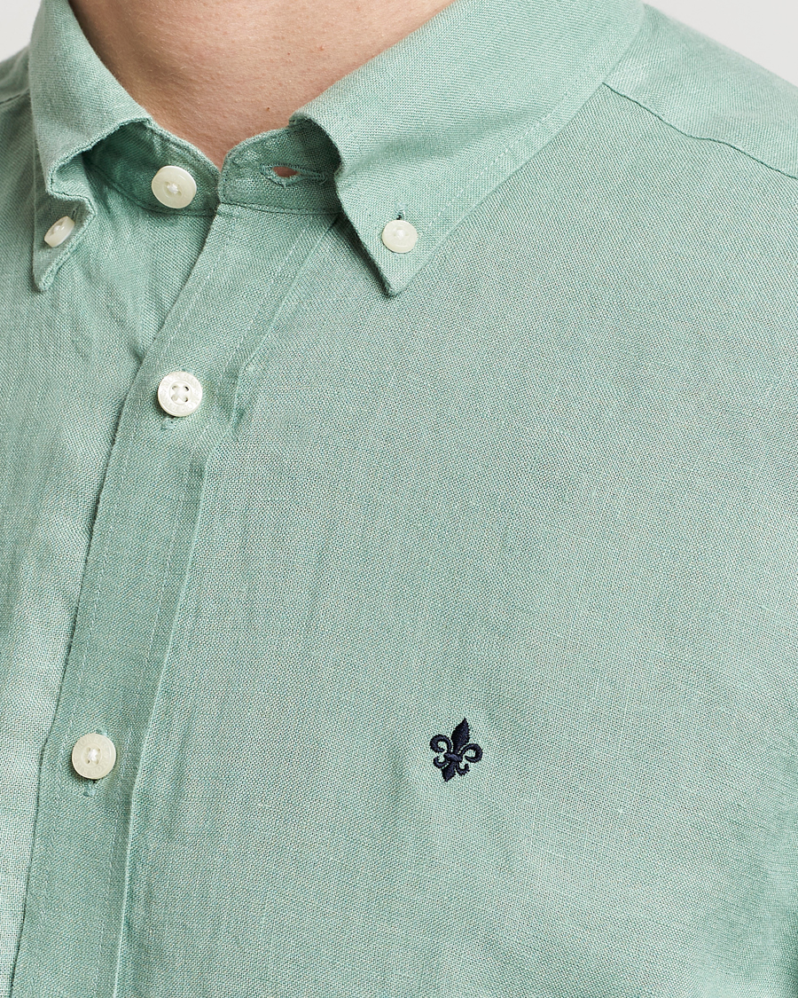 Men | Shirts | Morris | Douglas Linen Button Down Shirt Light Green