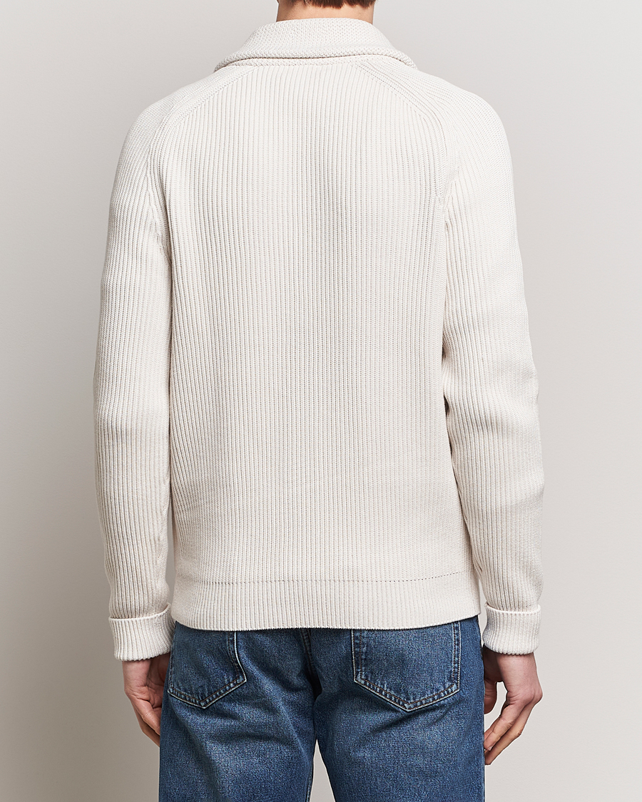 Men | Sweaters & Knitwear | Morris | Brayden Shawl Cardigan White