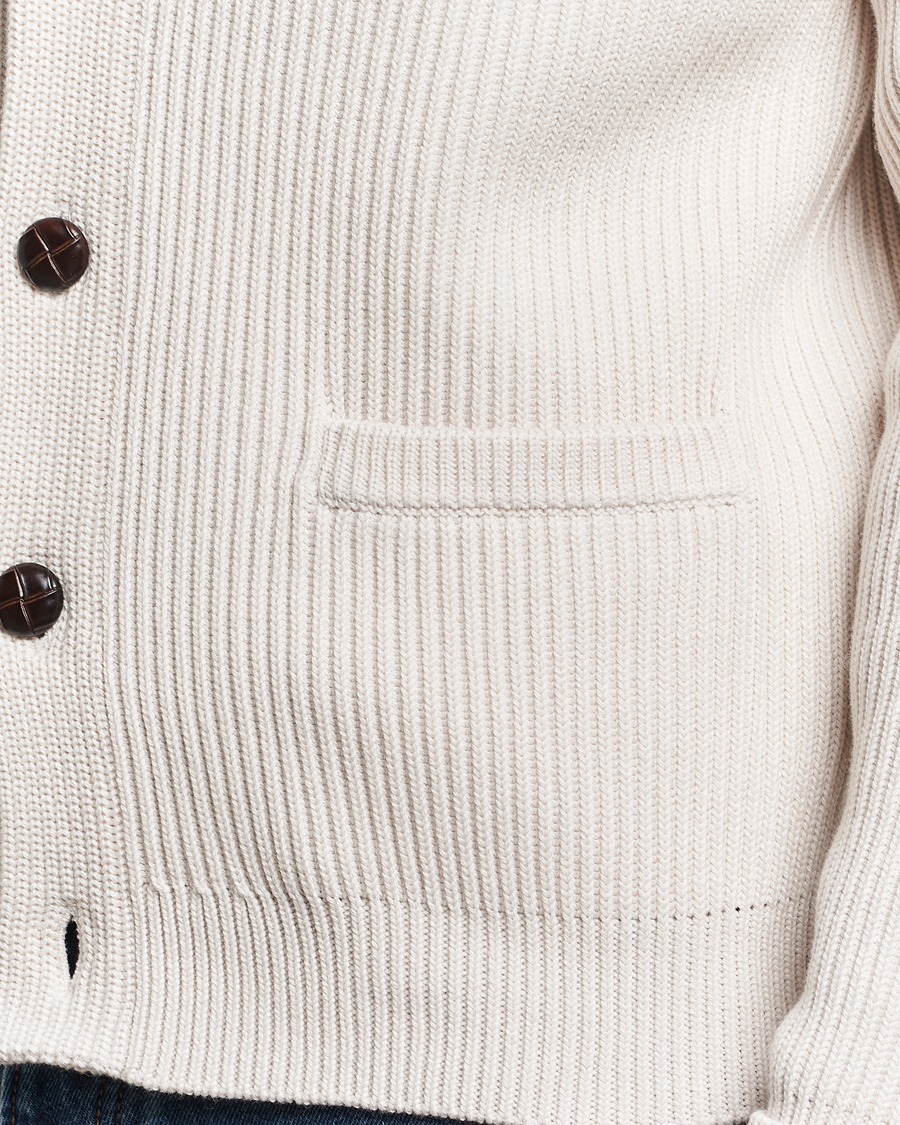 Men | Sweaters & Knitwear | Morris | Brayden Shawl Cardigan White