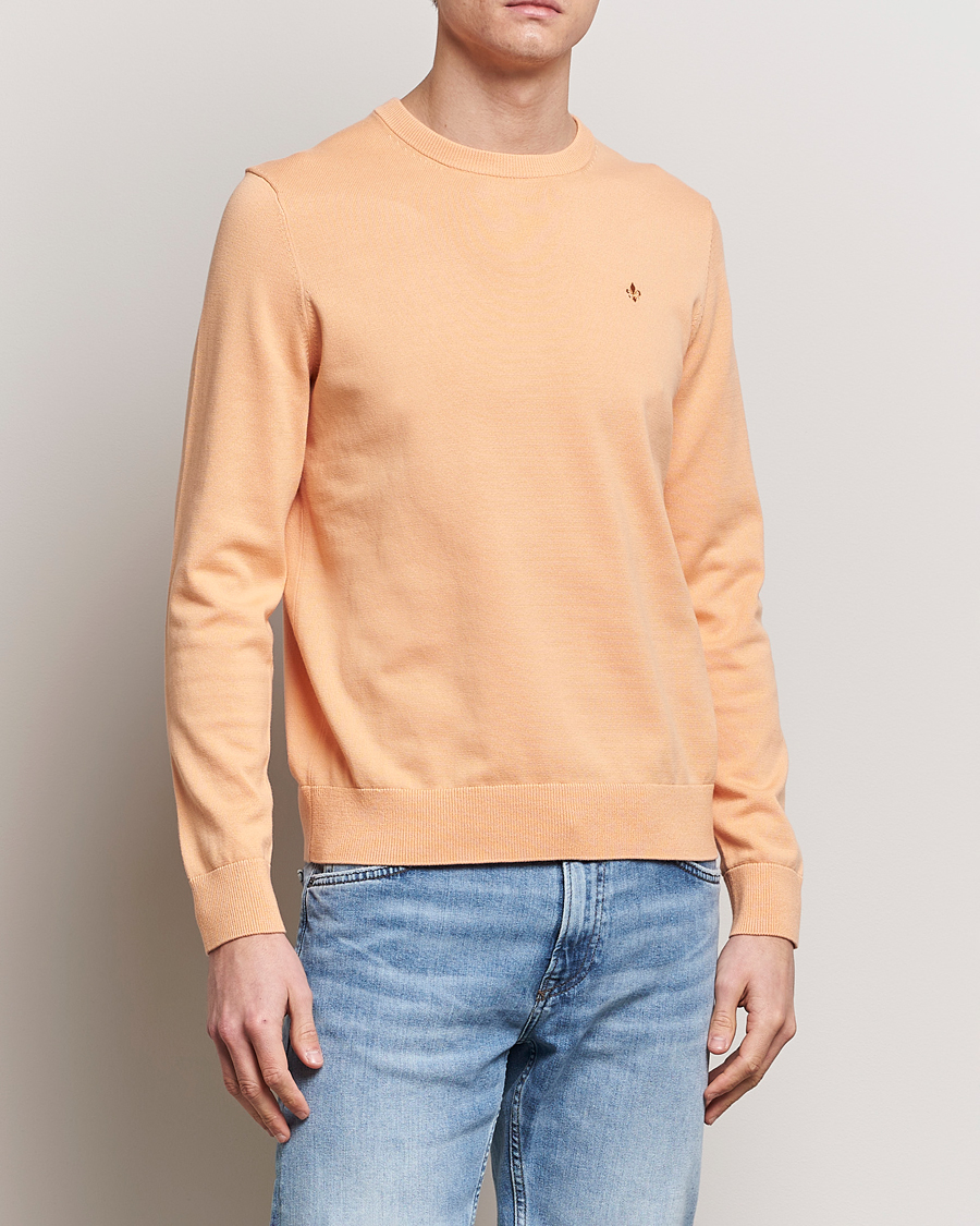 Men | Sale clothing | Morris | Riley Cotton Crew Neck Pullover Orange